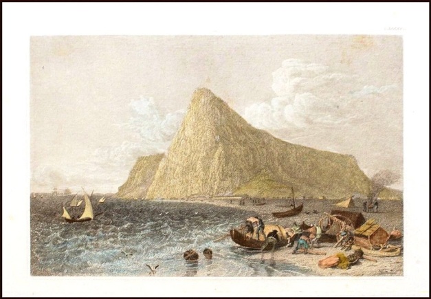 gibraltar-antique-print-1850
