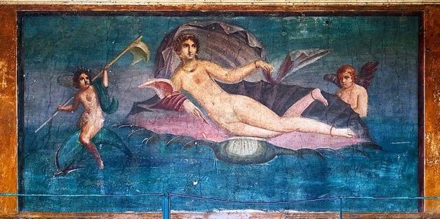Aphrodite Anadyomene from Pompeii
